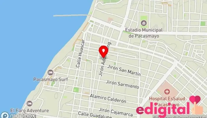 mapa de Boticas Econofarma Farmacia en Pacasmayo