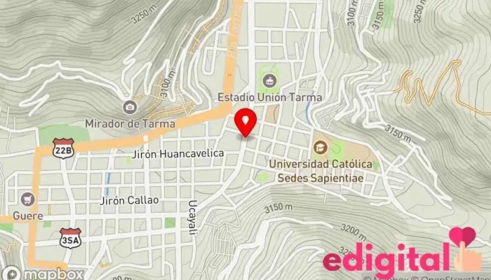 mapa de Boticas Econophar Farmacia en Tarma