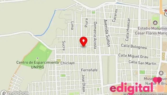 mapa de Boticas Espiritu Santo Farmacia en Lambayeque