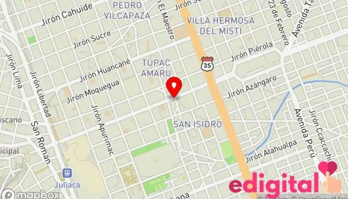 mapa de Boticas Farma Divina Farmacia en Juliaca