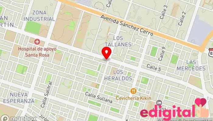 mapa de Boticas Felicidad Farmacia en Piura