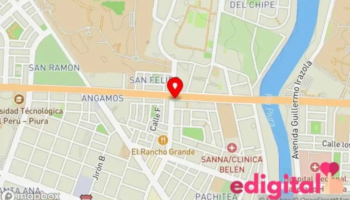 mapa de Boticas Felicidad Farmacia en Piura