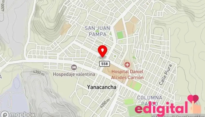 mapa de Boticas Geli Farmacia en Cerro De Pasco