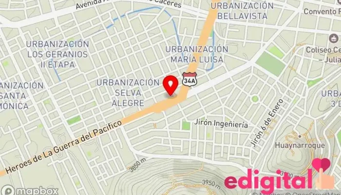 mapa de Boticas J & S Farmacia en Juliaca