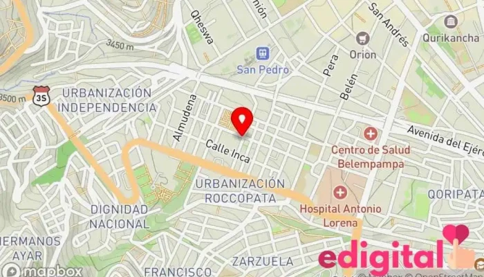 mapa de Boticas KillaPharma (Minoxidil Kirland) Farmacia en Cusco