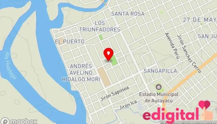mapa de BOTICAS LAS MERCEDES Farmacia en Aucayacu