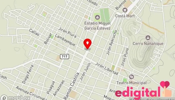 mapa de Boticas Mi Jesús Farmacia en Chulucanas