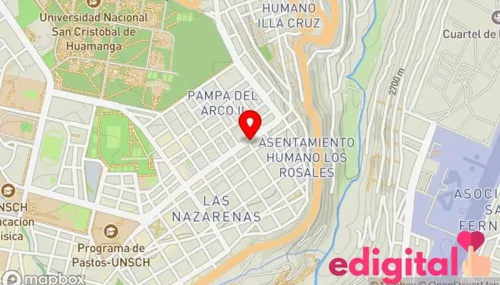 mapa de Boticas N & G Farmacia en Ayacucho