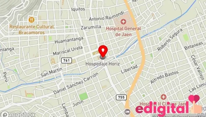mapa de Boticas Pardo's Farma Tienda de comestibles, periódicos y medicamentos en Jaén