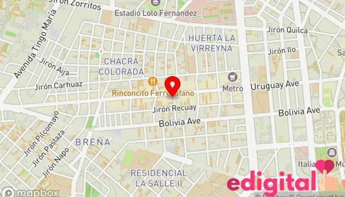 mapa de Boticas Perú Farmacia en Breña