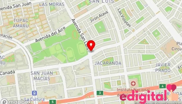 mapa de Boticas Perú Tienda de comestibles, periódicos y medicamentos en Lima