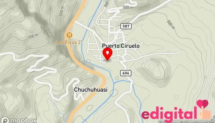 mapa de Boticas San Juan de dios. Farmacia en Chuchuhuasi
