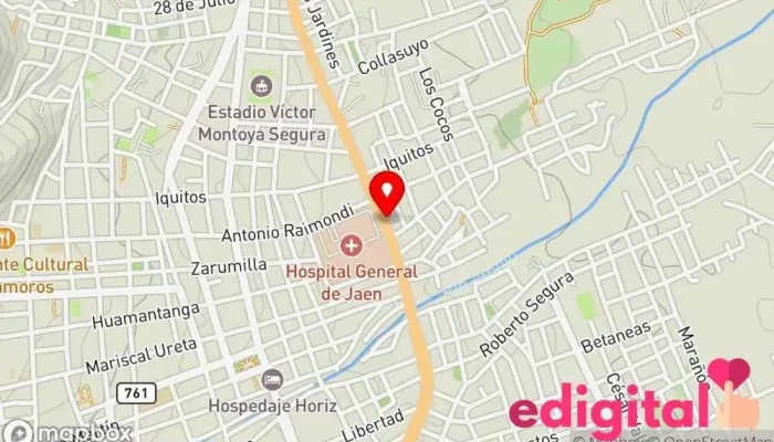 mapa de Boticas Tecnifarma Farmacia en Jaén