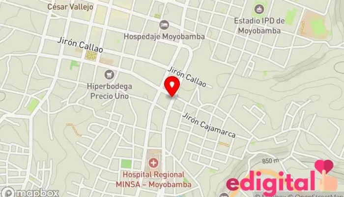 mapa de Boticas Tufarma Farmacia en Moyobamba