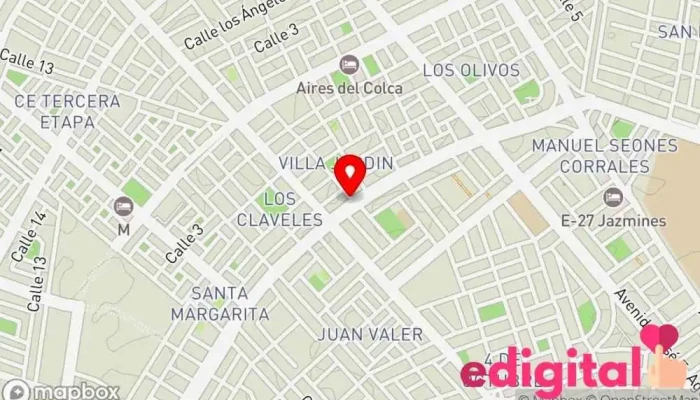 mapa de Boticas Y Perfumeria La Luz Farmacia en Piura