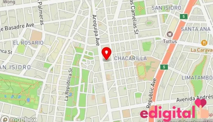 mapa de Boticas y Salud - San Isidro Farmacia en San Isidro