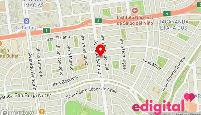 mapa de Boticas y Salud - San Luis 1 Farmacia en San Borja