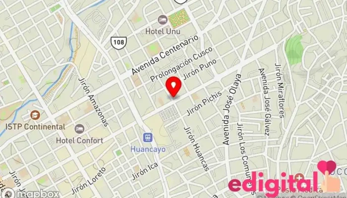 mapa de Boticas Y Salud Farmacia en Huancayo
