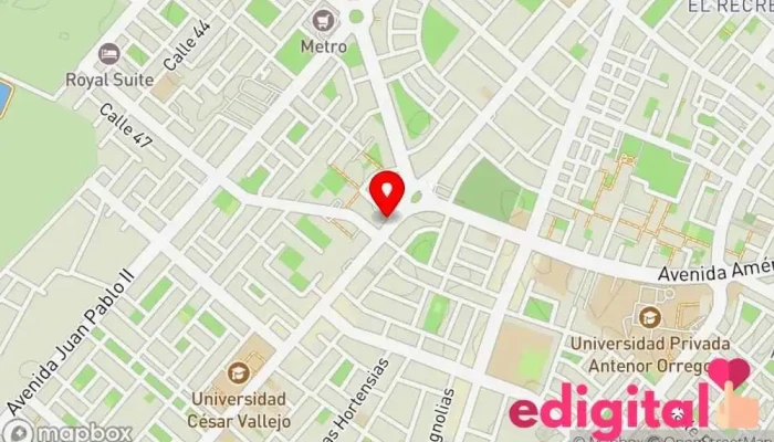 mapa de Boticas y Salud Farmacia en Trujillo
