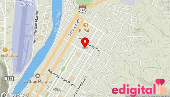 mapa de Botica's Yojhan Farmacia en Tingo María