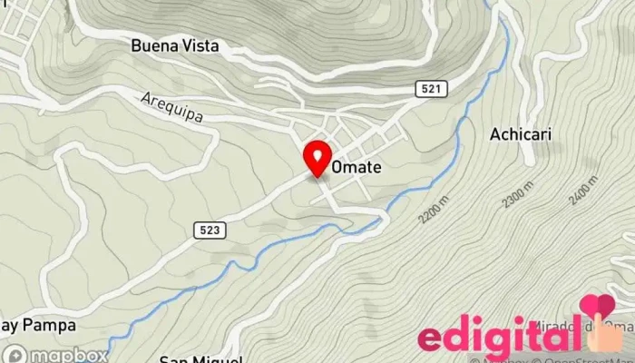 mapa de Botiquin Virgen de Chapi Farmacia en Omate