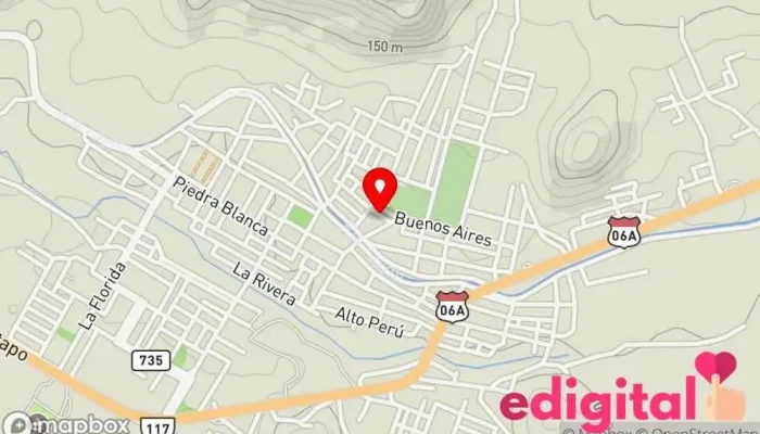 mapa de calle comercio Farmacia en Patapo