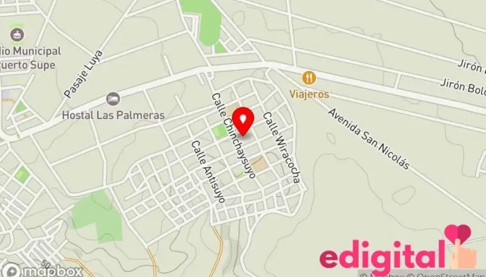mapa de Casa ricra Farmacia en Supe Puerto