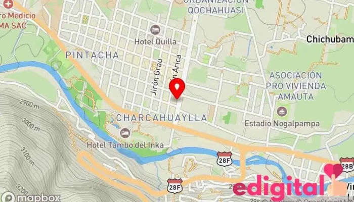 mapa de Centro Médico SERVILAB - Urubamba Seguridad y salud ocupacional en Urubamba