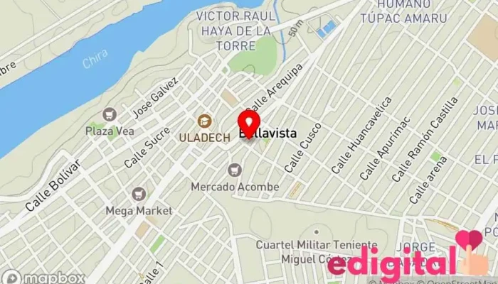 mapa de Centro Médico Veterinario Sullana Veterinario en José Leonardo Ortiz