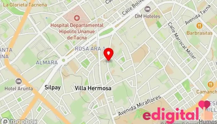 mapa de CERTA FARMA Farmacia en Tacna