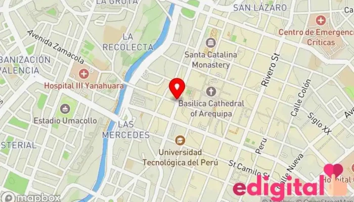 mapa de Claro  en Arequipa Metropolitana