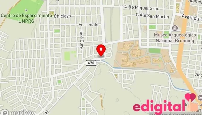mapa de Clinica Veterinaria ARILUVET Veterinario en Lambayeque