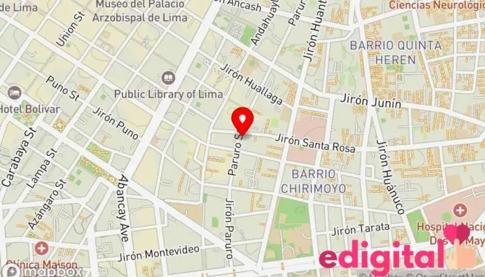mapa de Comercial Katherine Farmacia en Lima