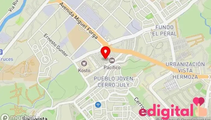 mapa de Comisaría Terminal Terrestre Comisaría de policía en Jacobo Hunter