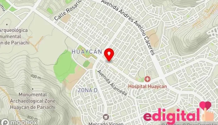 mapa de Consultorio Médico y BOTICAS CARLIER  en Ate