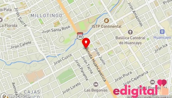 mapa de DERMOPHARMA FARMACIA MAGISTRAL Laboratorio farmacéutico en Huancayo