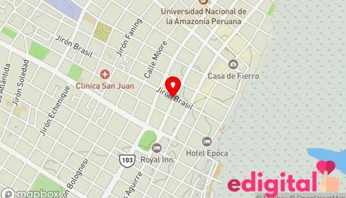 mapa de Digital Vision Iquitos SAC Tienda de informática en Iquitos