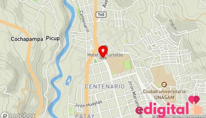 mapa de Distribuidora Gumi Oficinas de empresa en Huaraz