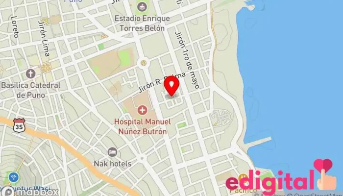 mapa de DISTRIBUIDORES MULTIPLES F&E Farmacia veterinaria, Empresa de fumigación y control de plagas en Puno