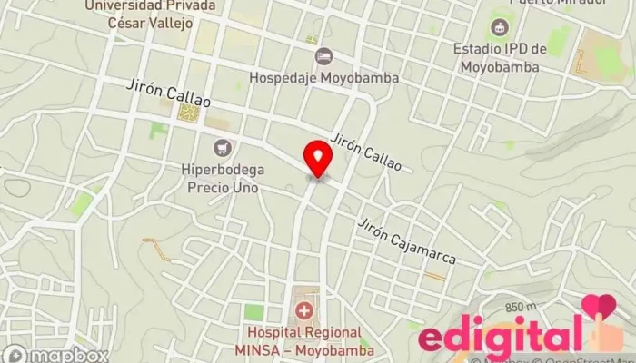 mapa de Doctor Farma Botica y perfumeria Farmacia en Moyobamba