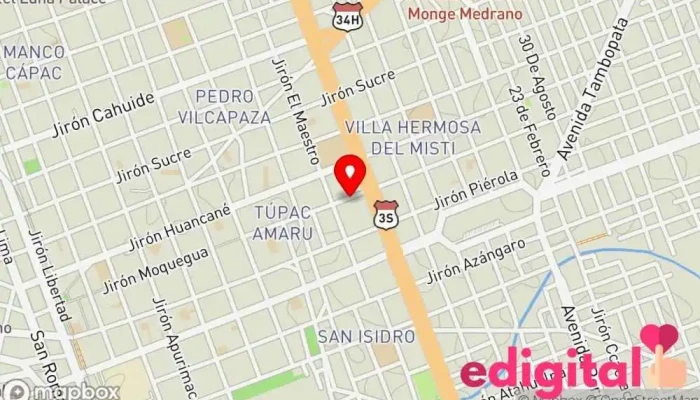 mapa de DOWNTON-DROGUERIA & DISTRIBUIDORA Farmacia en Juliaca