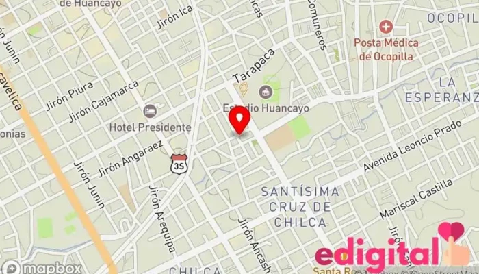 mapa de Ecafarma Farmacia Farmacia en Huancayo