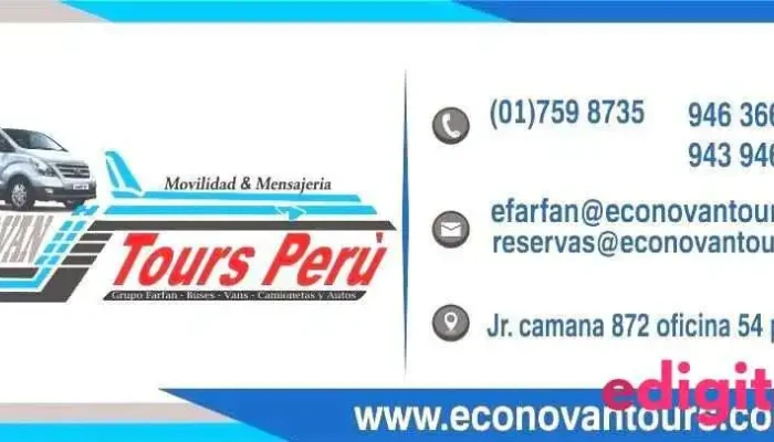 Econovan Tours Perú Sac - San Isidro 15047