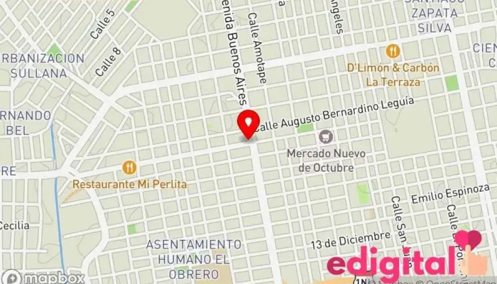 mapa de Edenfarma Botica-Perfumeria Farmacia en Sullana