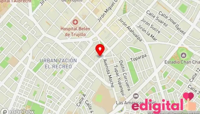 mapa de Empresa de Transportes 14 Servicio de transporte en Av. Moche 584