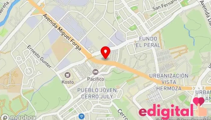 mapa de Empresa De Transportes ANDESMAR Servicio de transporte en José Luis Bustamante y Rivero