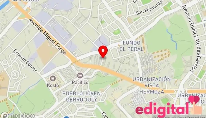 mapa de Empresa De Transportes Terra Nova Servicio de transporte en José Luis Bustamante y Rivero