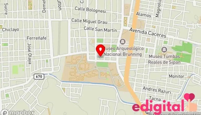 mapa de Entre Patas Farmacia veterinaria en Chiclayo