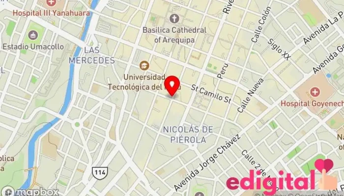 mapa de Estación Alto de la Luna  en Arequipa