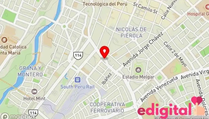 mapa de Estación Ormeño  en Arequipa